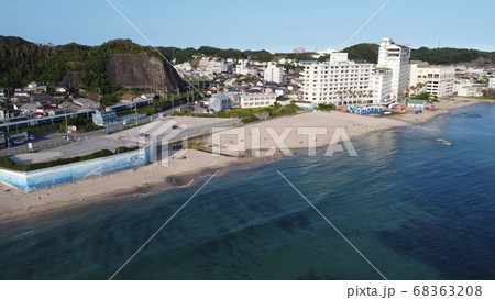 勝浦中央海水浴場の写真素材