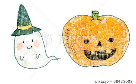 くりぬきかぼちゃの写真素材