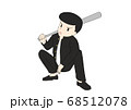 ヤンキー座りのイラスト素材