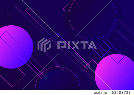 フラクタル 背景 紫 ネオンのイラスト素材