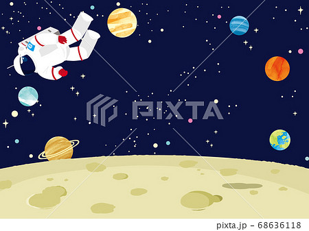 宇宙旅行のイラスト素材 Pixta
