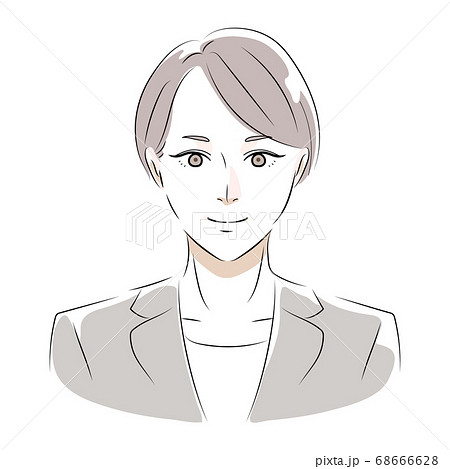 ショートカット OL 女性 ショートカット ol ベクターのイラスト素材 - PIXTA