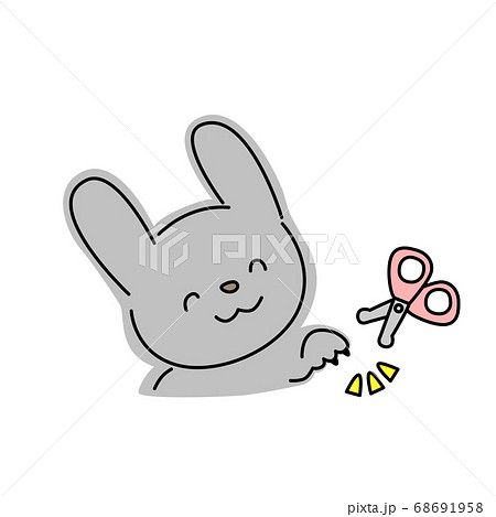 爪切りのイラスト素材