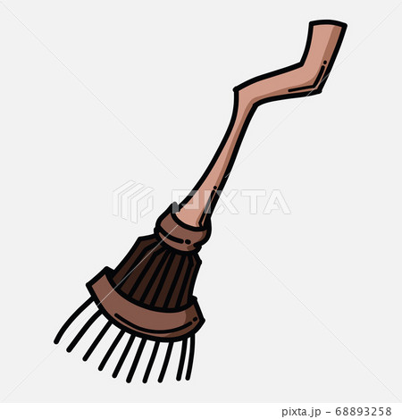 A Cartoon Broom. Witch Transport. Illustration On A Theme Of Halloween.  Vector Illustration. Hand Drawing. Royalty Free SVG, Cliparts, Vectors, and  Stock Illustration. Image 87886608.
