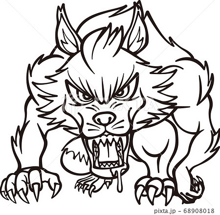 ウルフのイラスト素材