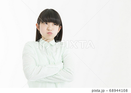 喧嘩 ケンカ 女の子 女子の写真素材
