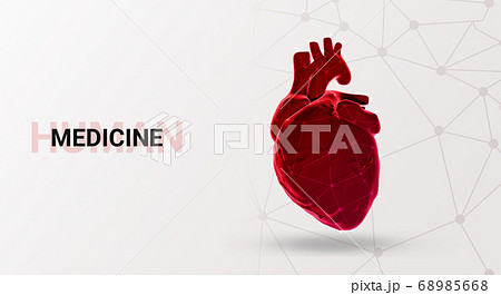 Metal Heart icon isolated on white background. 3D iLLustration