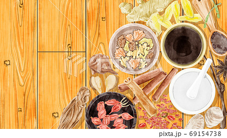 漢方薬のイラスト素材
