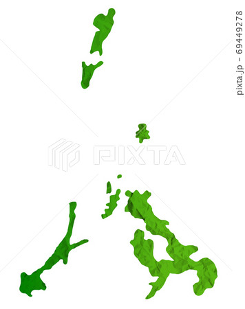 長崎県 長崎 マップ 地図のイラスト素材