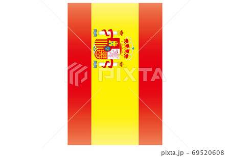 スペインの国旗のイラスト素材