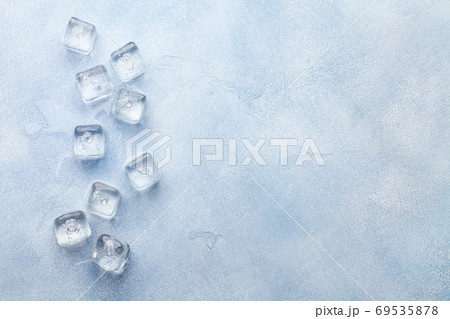 氷 テクスチャ かっこいいの写真素材