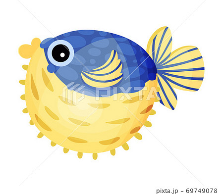 ハリセンボン 魚 イラスト フグのイラスト素材