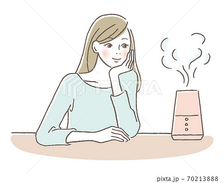 加湿器のイラスト素材