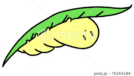 芋虫のイラスト素材