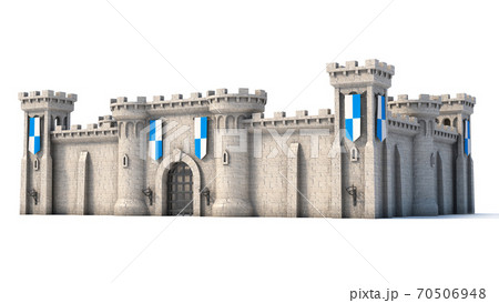 砦のイラスト素材
