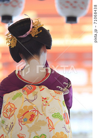 舞妓 後姿の写真素材