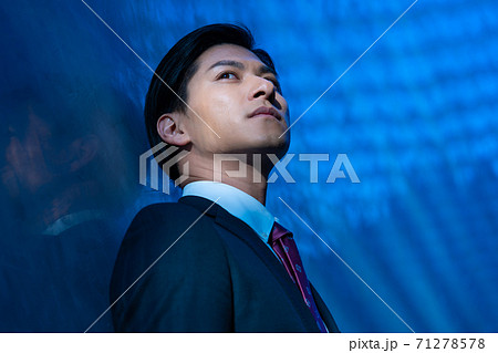 メンズモデル カットモデルの写真素材