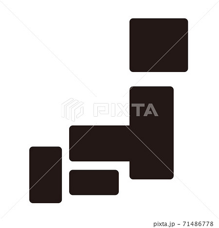 日本列島 日本地図 デフォルメ ベクターのイラスト素材