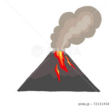 活火山のイラスト素材