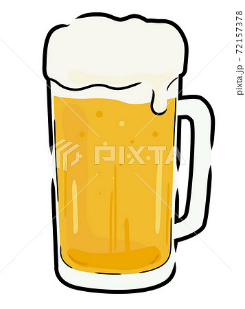 ビール ジョッキ 生ビール 酒のイラスト素材