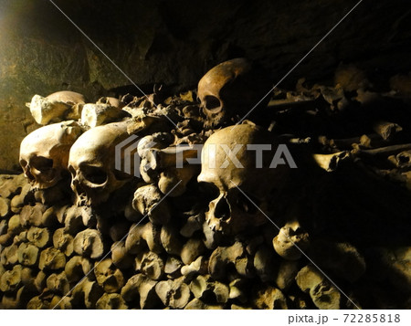 カタコンブ ド パリの写真素材