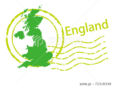 イングランド イギリス 地図 Englandのイラスト素材