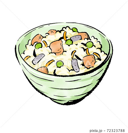 お茶碗のイラスト素材