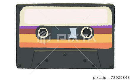 ラジカセ オーディオ レトロ ラジオのイラスト素材