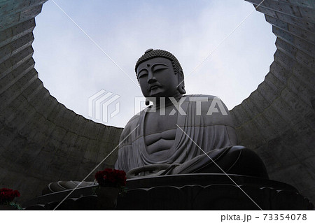 鎌倉大仏 かわいいの写真素材