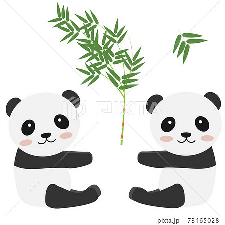 パンダの顔のイラスト素材