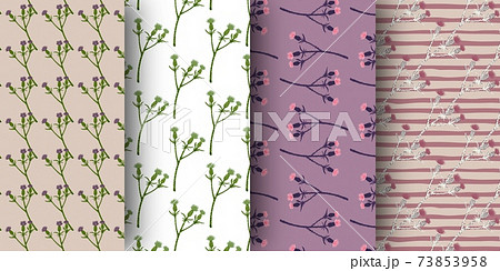 ゴボウ 花のイラスト素材