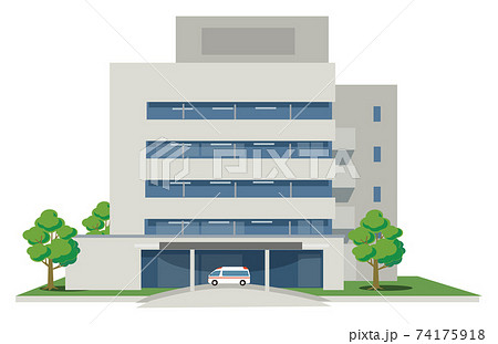 大学病院のイラスト素材