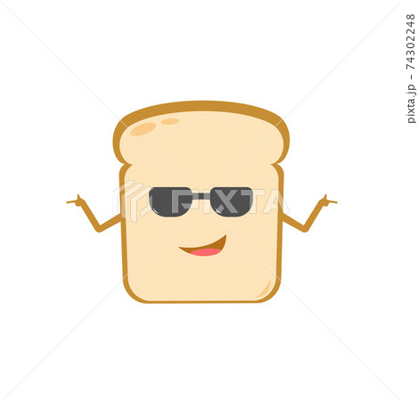 パン キャラクターのイラスト素材