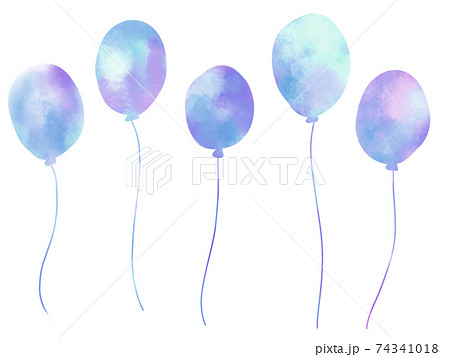 虹 パステルカラー イラスト 浮かぶのイラスト素材