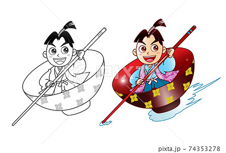 一寸法師のイラスト素材