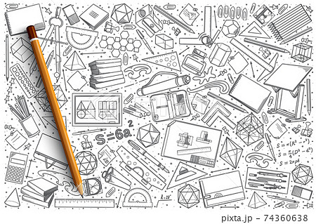 書類の山のイラスト素材