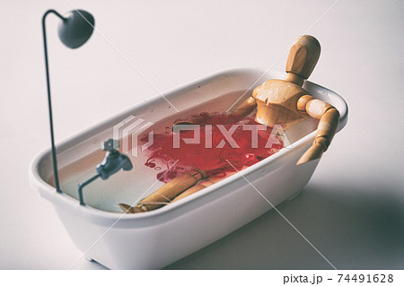 リスカの写真素材