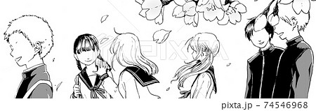 中学生 男女 登校 登下校のイラスト素材 中学生 男女 登校 登下校のイラスト素材