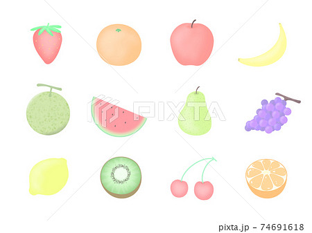 ネットメロンのイラスト素材