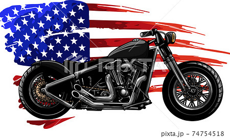アメリカンバイクのベクター素材集 ピクスタ