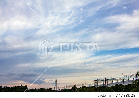 しらす雲の写真素材