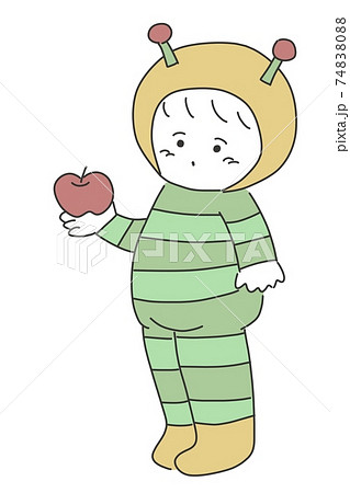 青虫のイラスト素材