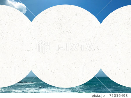 海水浴場 ビーチ 海 手書きのイラスト素材 海水浴場 ビーチ 海 手書きのイラスト素材