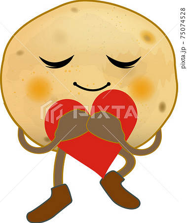 じゃが芋 ジャガイモ 芋 キャラクターのイラスト素材