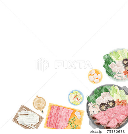 すき焼きのイラスト素材集 ピクスタ