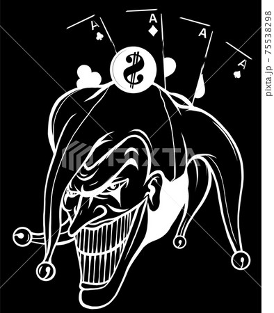 ハーレクイン ジョーカーのイラスト素材