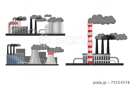 工場 発電所のイラスト素材集 ピクスタ