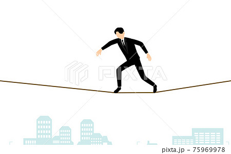 自転車操業のイラスト素材