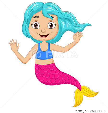 人魚姫 可愛いのイラスト素材