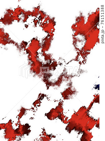 血 血痕 白バック イラストの写真素材